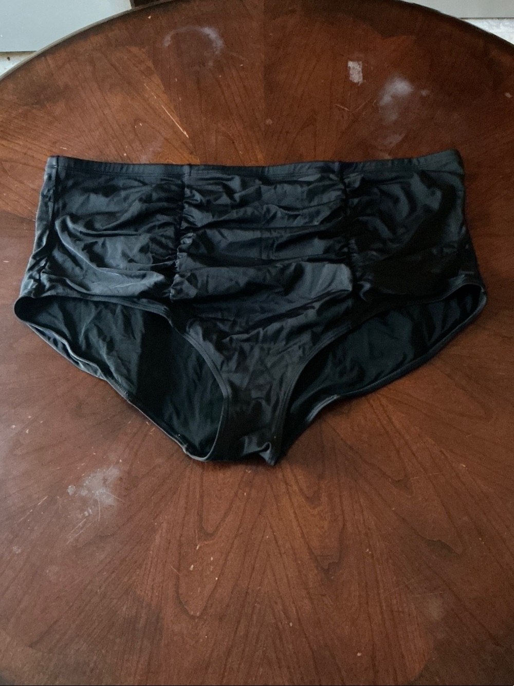 torrid - Black High-Waist Ruched Swim Shorts